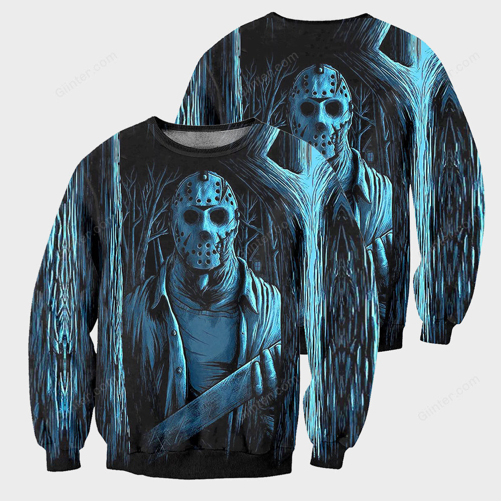3D All Over Printed Jason Voorhees Friday The 13th Clothes 10
