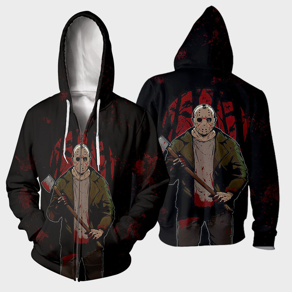 3D All Over Printed Jason Voorhees Friday The 13th Clothes 11