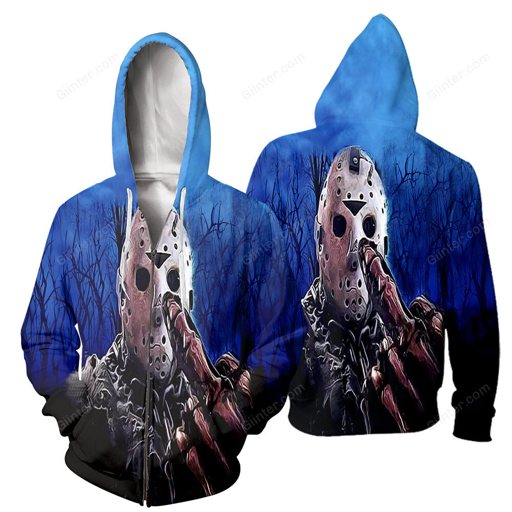 3D All Over Printed Jason Voorhees Friday The 13th Clothes 13