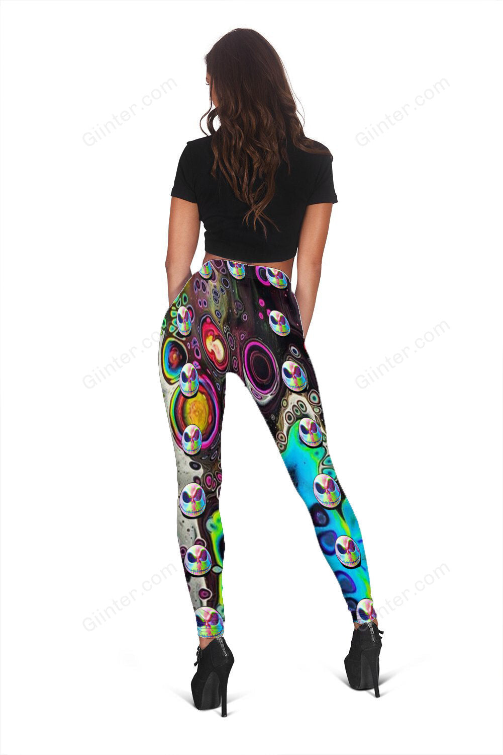 3D All Over Printed Leggings - Jack Skellington 01