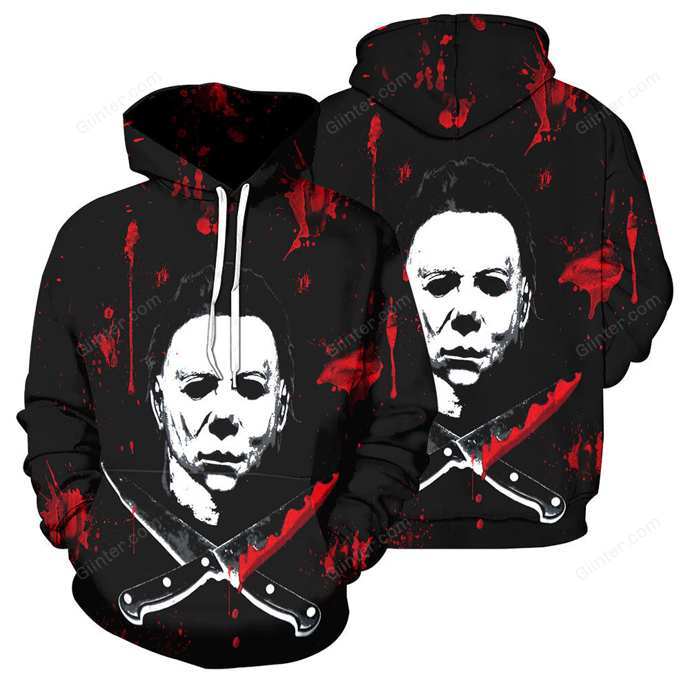 3D All Over Printed Michael Myers Halloween Clothes 01