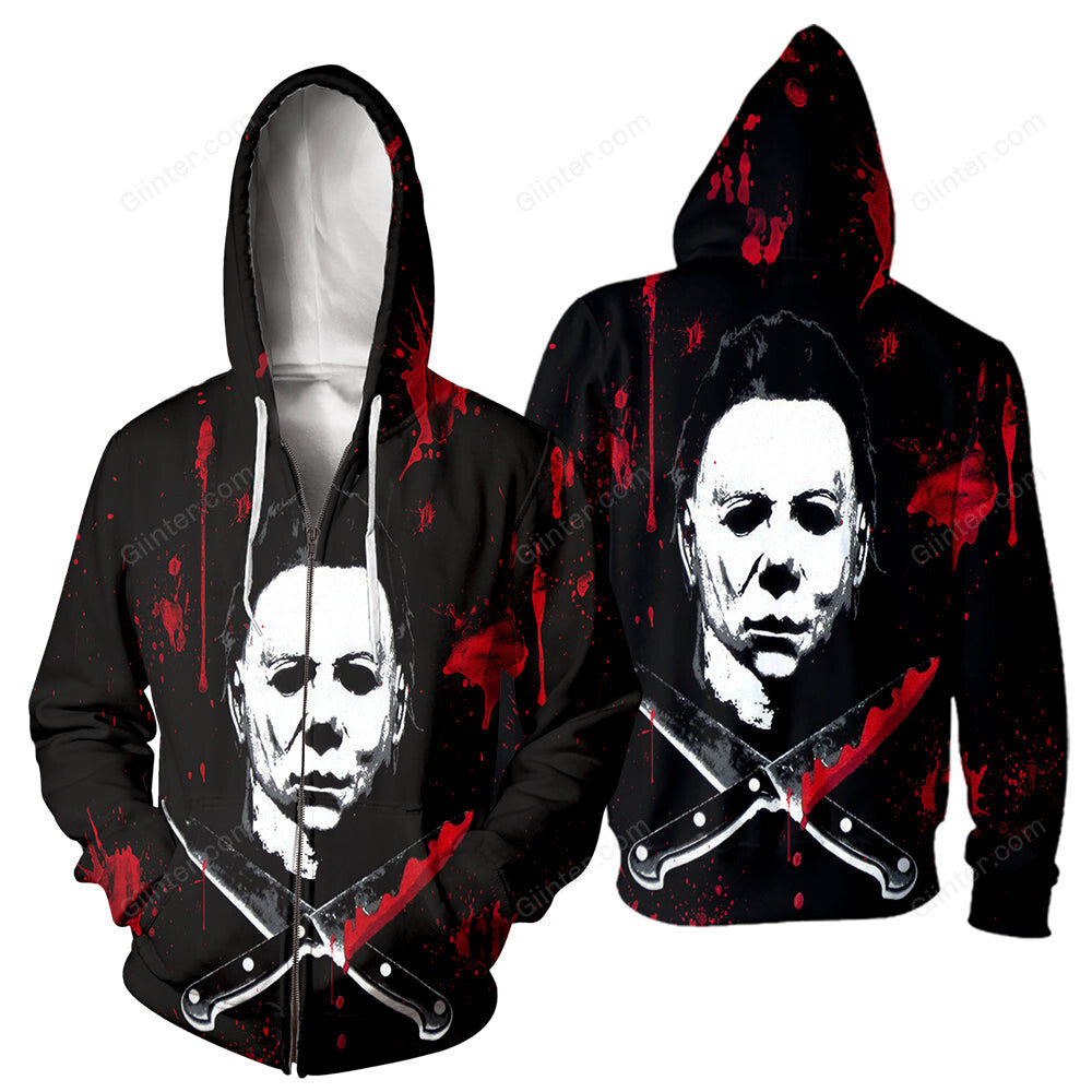 3D All Over Printed Michael Myers Halloween Clothes 01