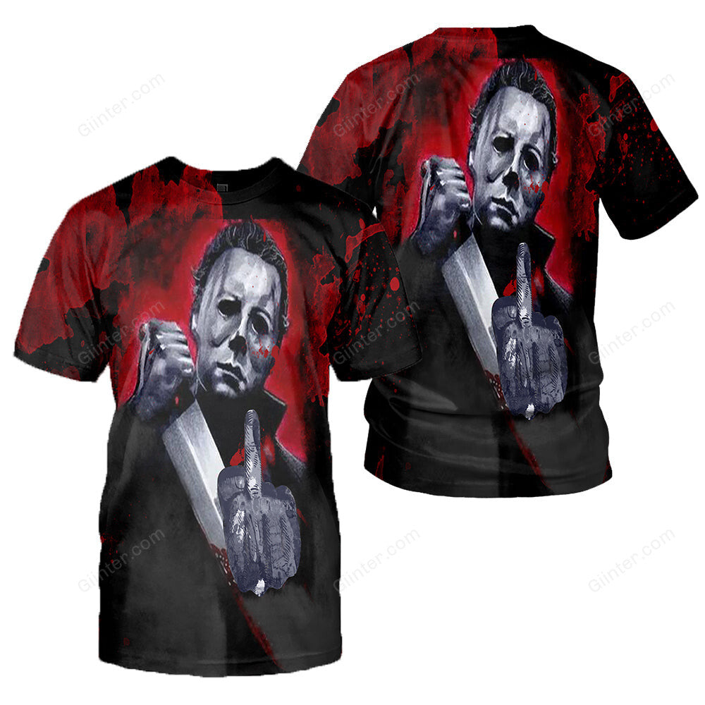 3D All Over Printed Michael Myers Halloween Clothes 01