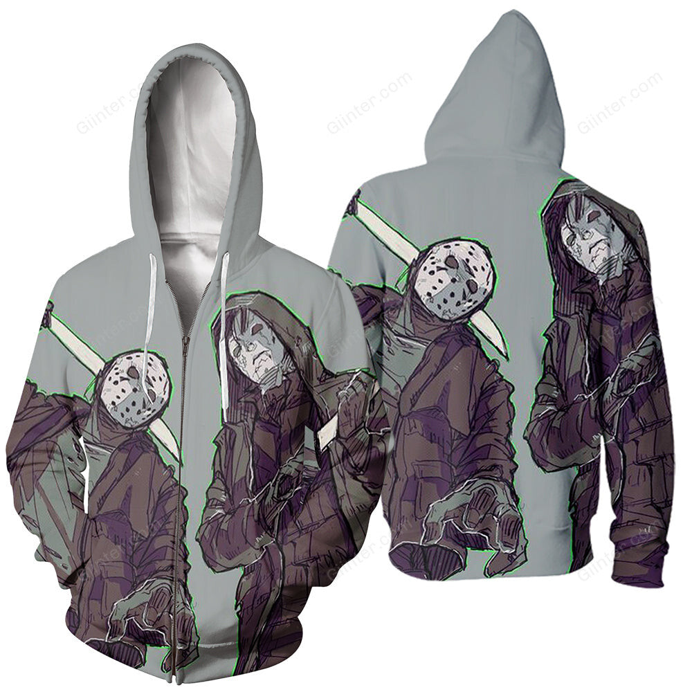 3D All Over Printed Michael Myers Halloween Clothes 03