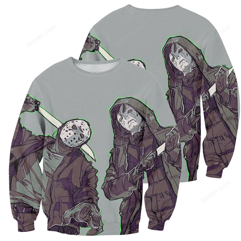 3D All Over Printed Michael Myers Halloween Clothes 03