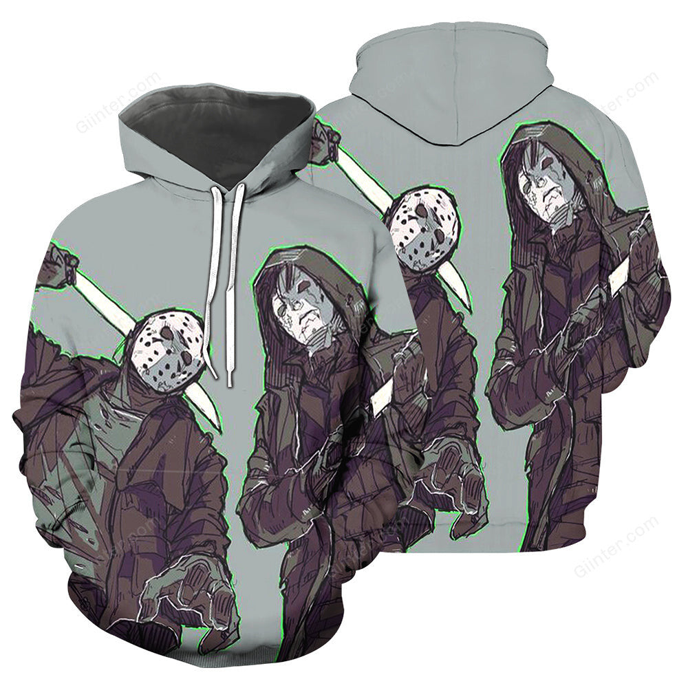 3D All Over Printed Michael Myers Halloween Clothes 03