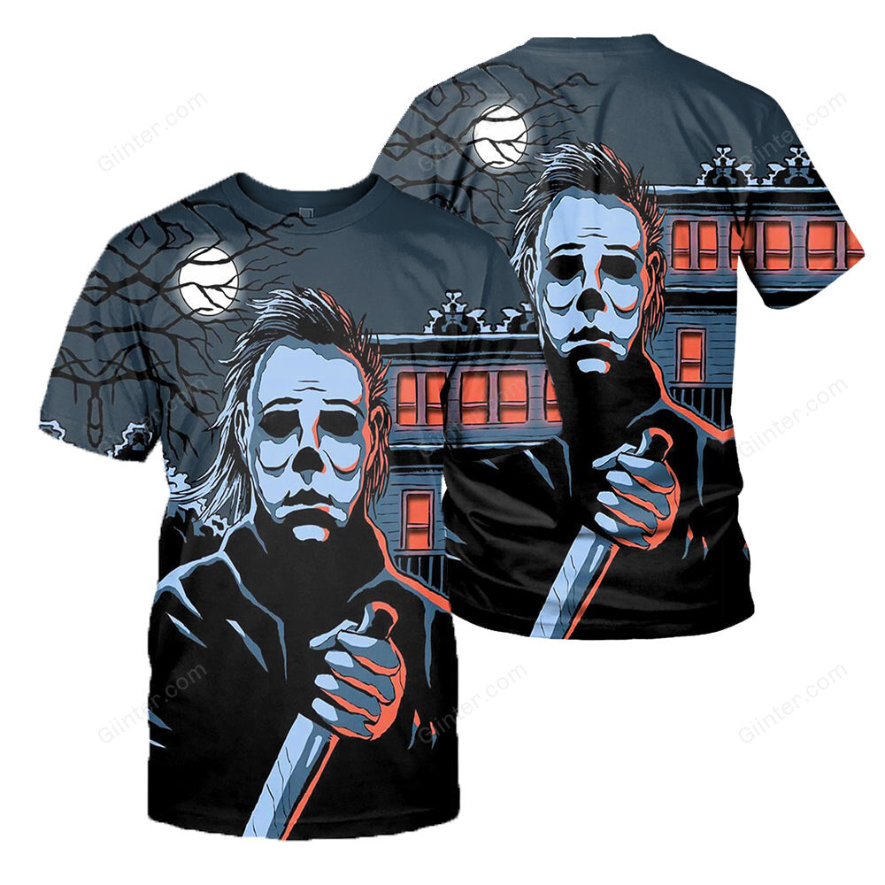 3D All Over Printed Michael Myers Halloween Clothes 05