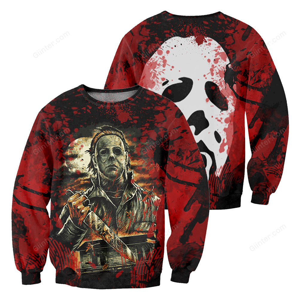 3D All Over Printed Michael Myers Halloween Clothes 09