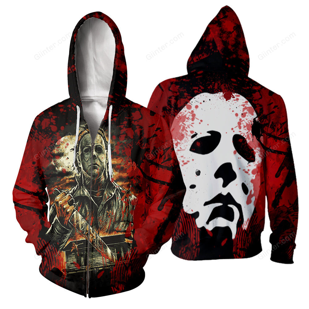 3D All Over Printed Michael Myers Halloween Clothes 09