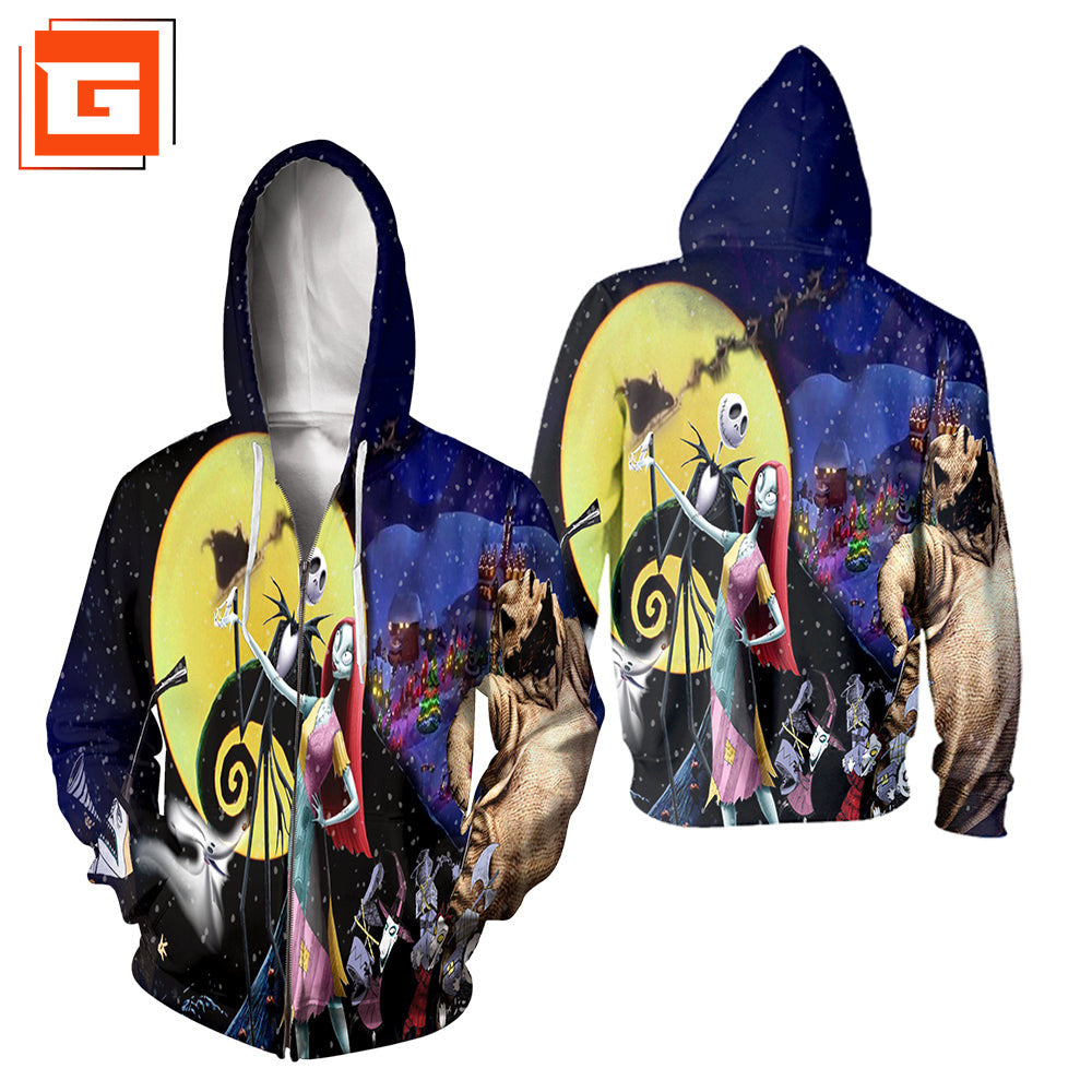 3D All Over Printed Nightmare Before Christmas Clothes 01