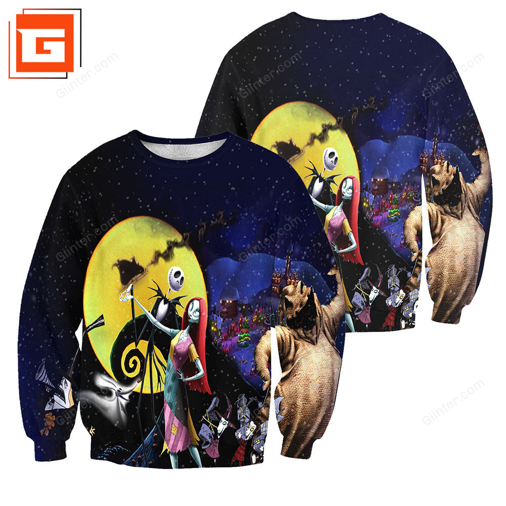 3D All Over Printed Nightmare Before Christmas Clothes 01