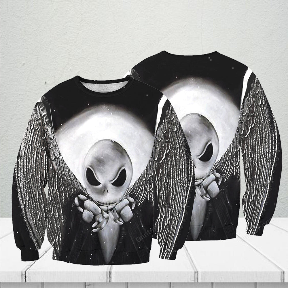 3D ALL OVER PRINTED NIGHTMARE BEFORE CHRISTMAS SWEATSHIRT 02