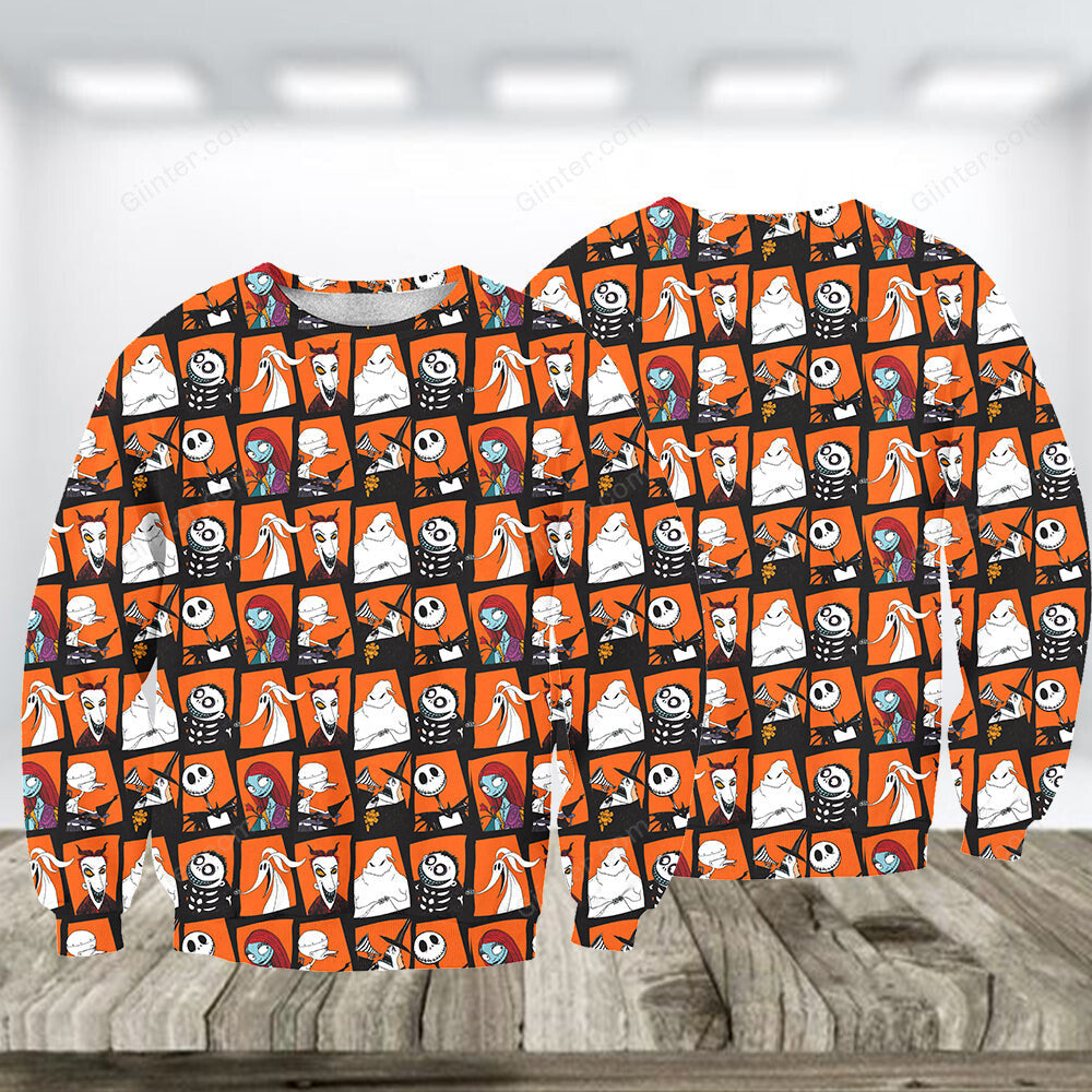 3D ALL OVER PRINTED NIGHTMARE BEFORE CHRISTMAS SWEATSHIRT 06