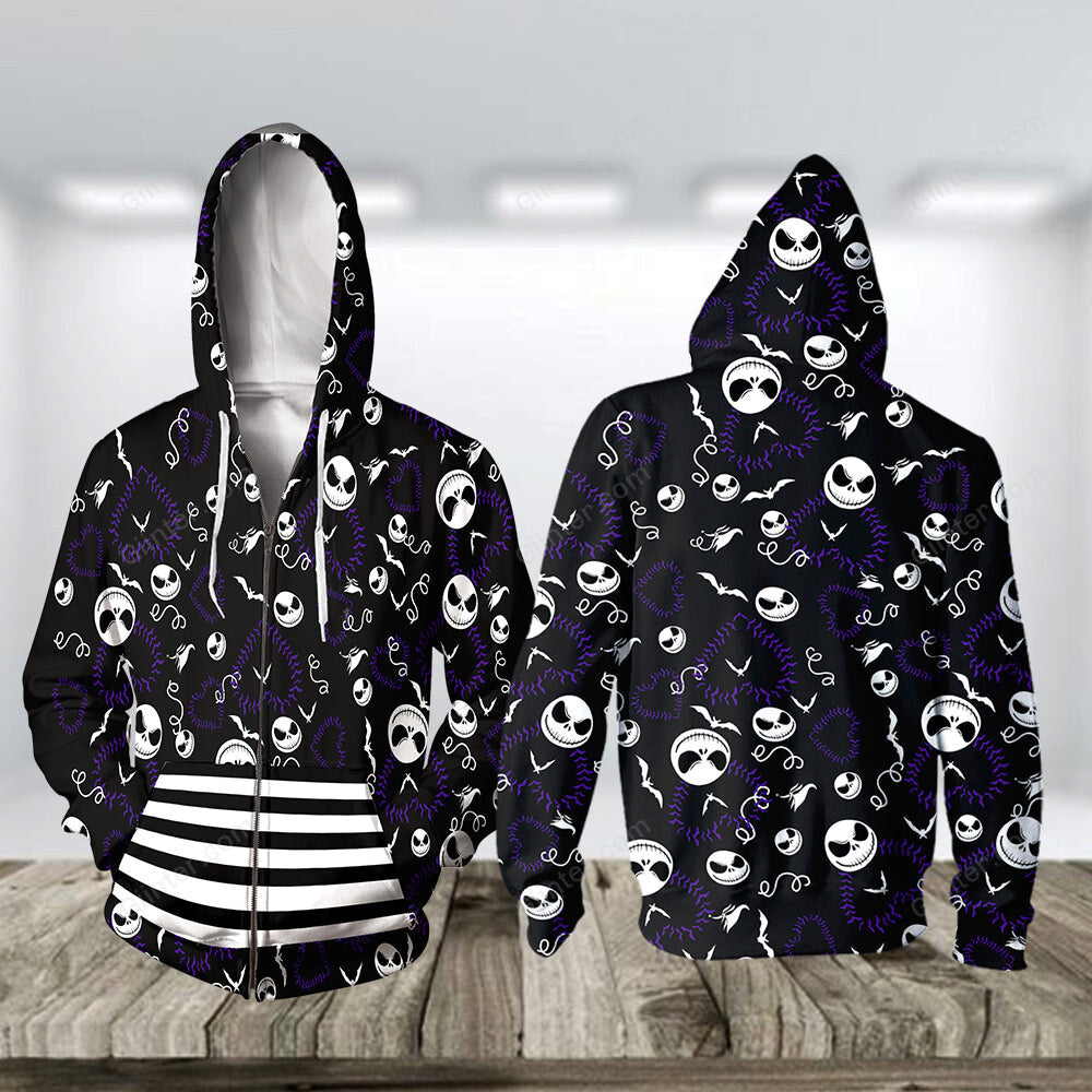3D ALL OVER PRINTED NIGHTMARE BEFORE CHRISTMAS SWEATSHIRT 08