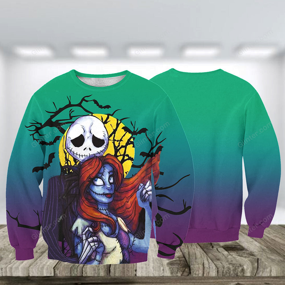 3D ALL OVER PRINTED NIGHTMARE BEFORE CHRISTMAS SWEATSHIRT 09
