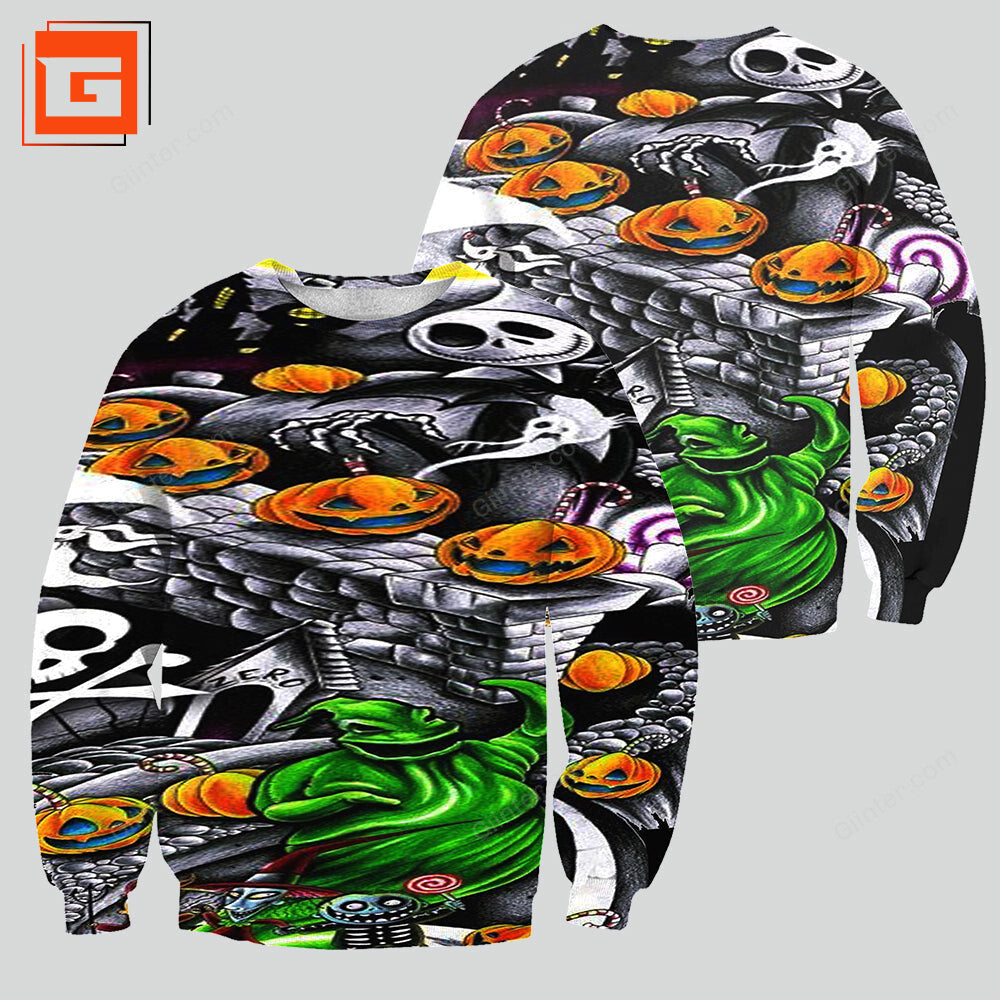 3D ALL OVER PRINTED NIGHTMARE BEFORE CHRISTMAS SWEATSHIRT 13