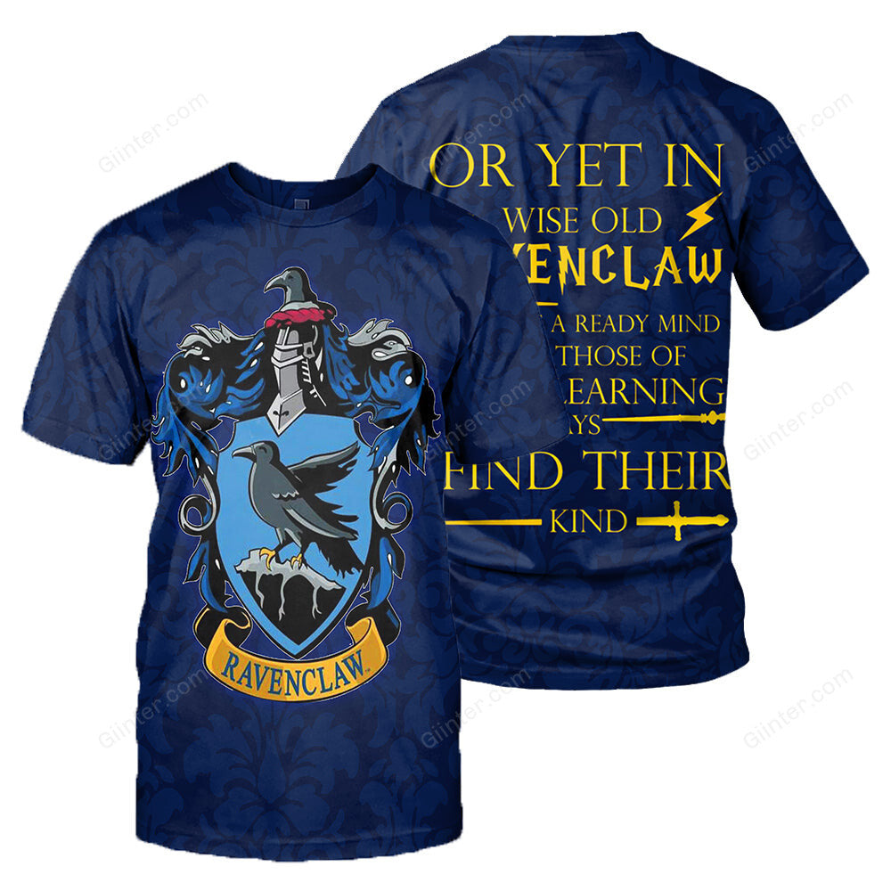 3D All Over Printed Ravenclaw Harry Potter Clothes