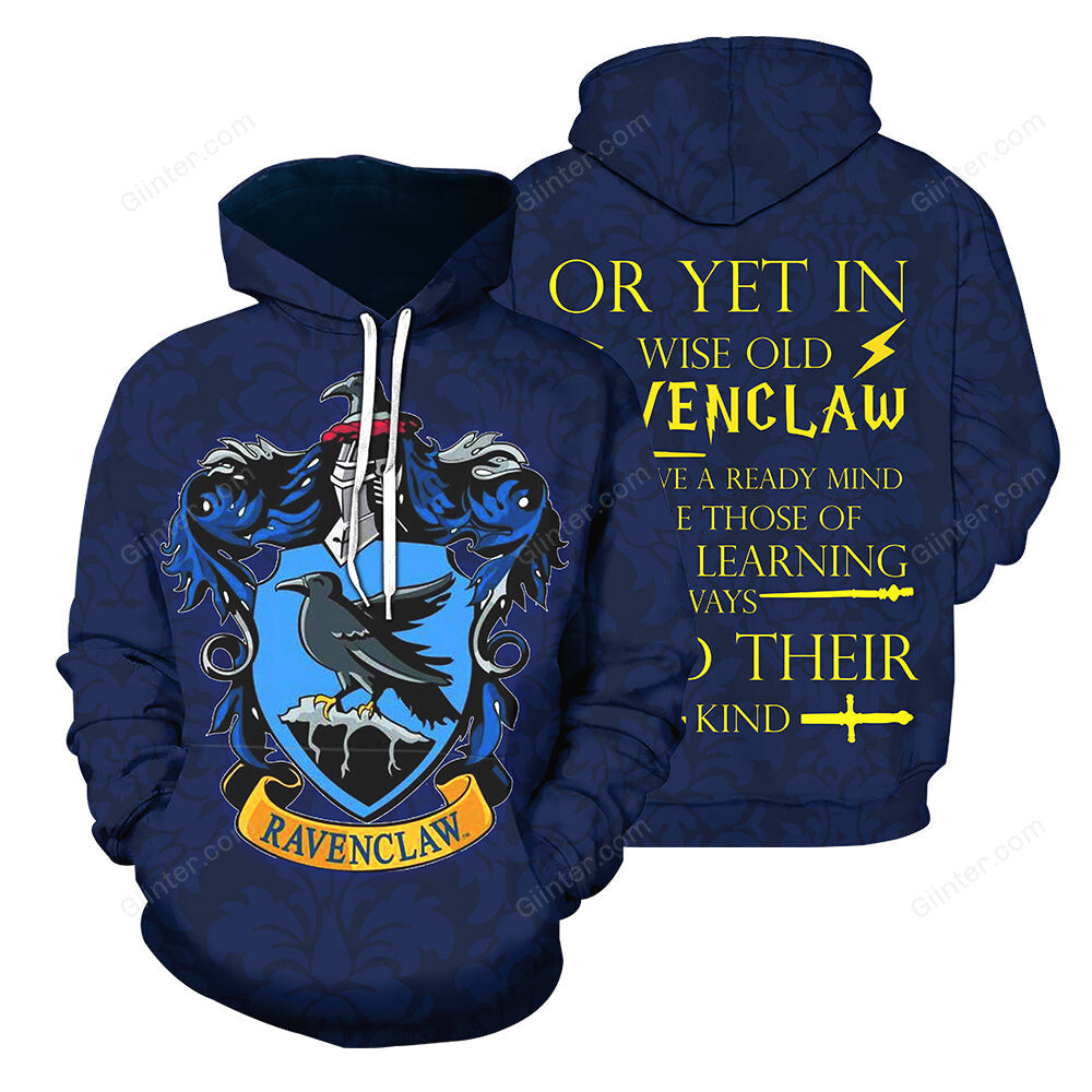 3D All Over Printed Ravenclaw Harry Potter Clothes