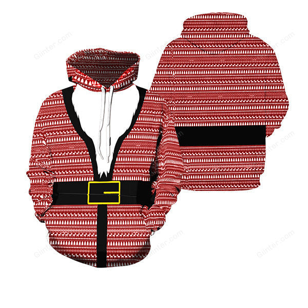 3D ALL OVER PRINTED SHIRT FOR CHRISTMAS 14 - Santa Suit