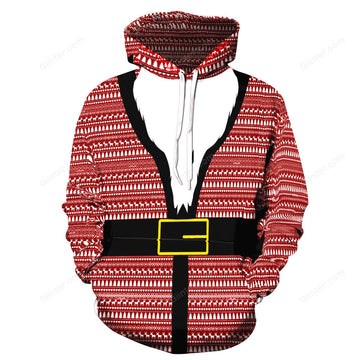 3D ALL OVER PRINTED SHIRT FOR CHRISTMAS 14 - Santa Suit