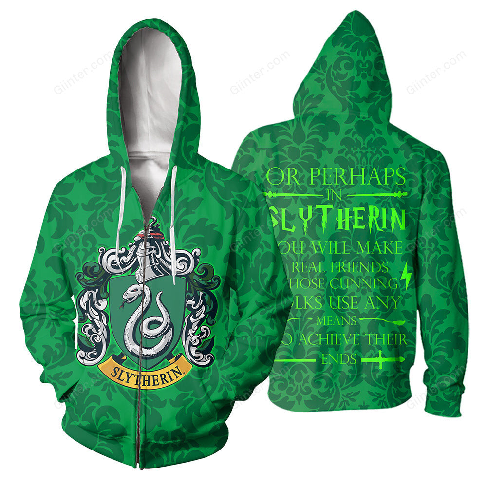 3D All Over Printed Slytherin Harry Potter Clothes