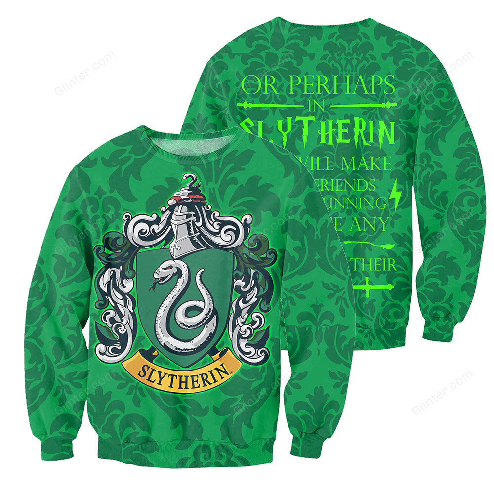3D All Over Printed Slytherin Harry Potter Clothes