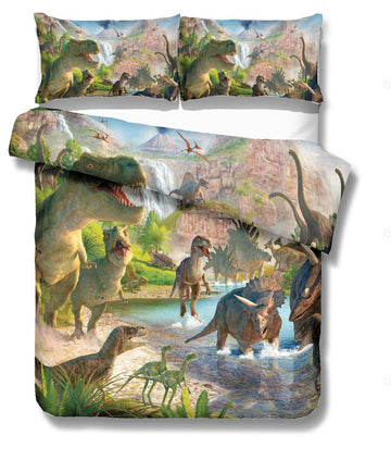 3D Bedding Set Print Dinosaur Duvet Cover