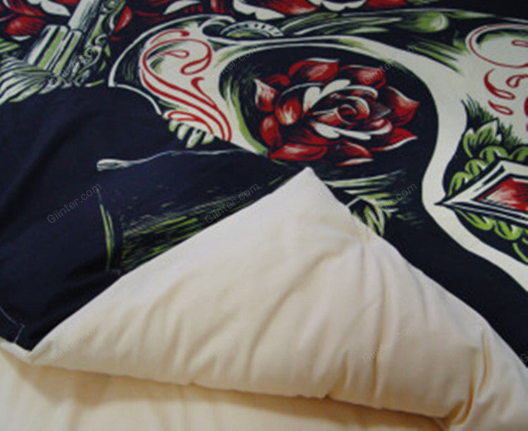 3D Sugar Skulls Bedding Set