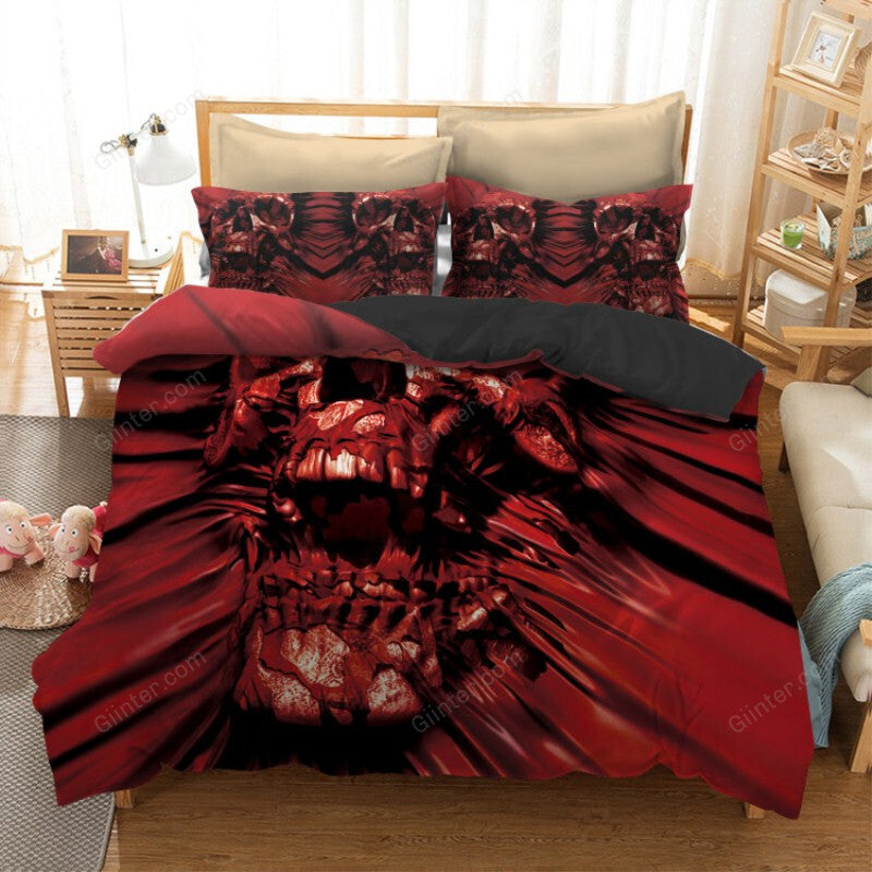 3D Sugar Skulls Bedding Set