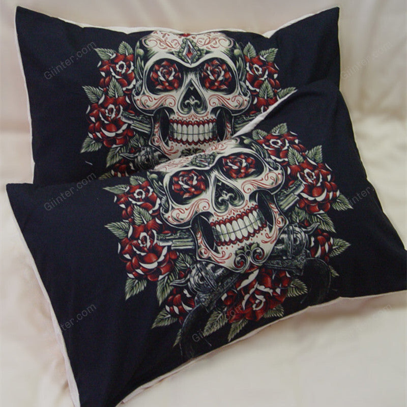 3D Sugar Skulls Bedding Set