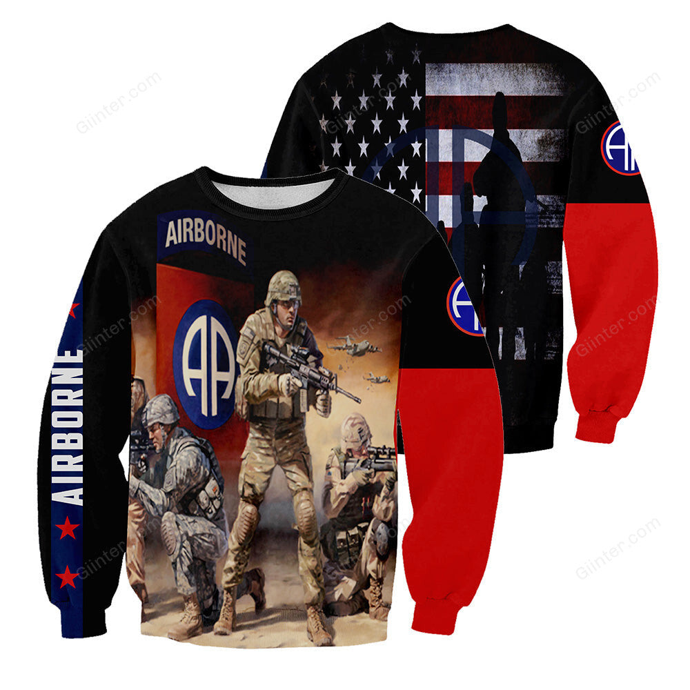 Airborne 3D All Over Printed Shirts For Men And Women 15