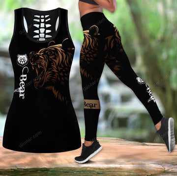 Amazing Bear Women Tank Top & Leggings 01
