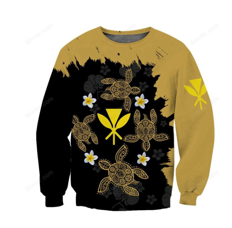 Amazing Polynesian Hawaii Turtle 3D All Over Printed Shirts For Men And Women 258