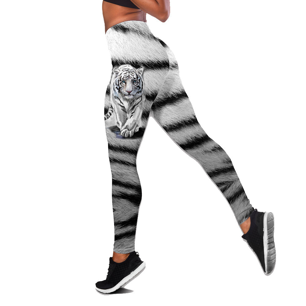 Amazing White Tiger 3D All Over Printed Shirts For Men And Women 01