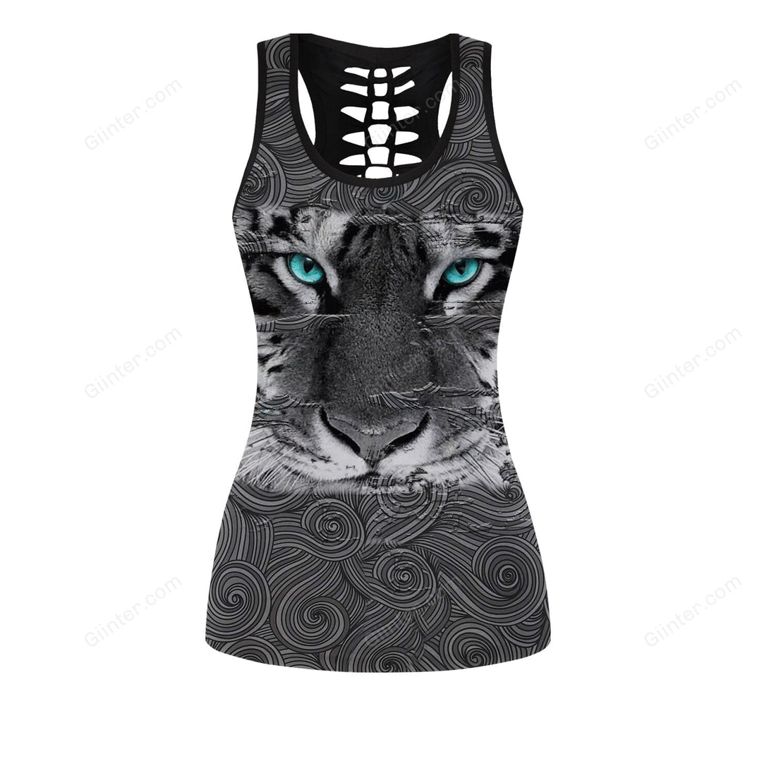 Amazing White Tiger Women Tank Top & Leggings 03