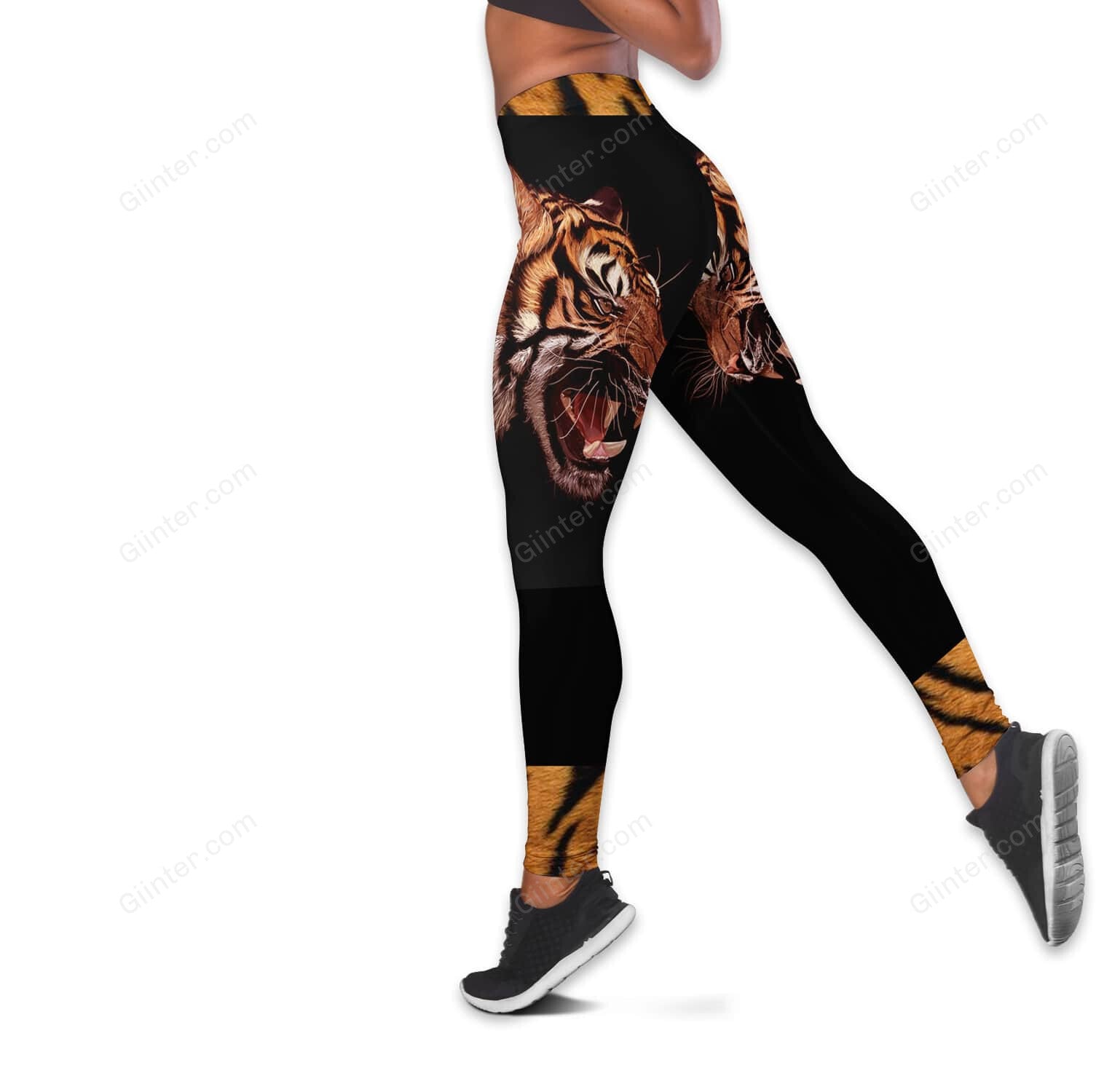 Amazing White Tiger Women Tank Top & Leggings 07