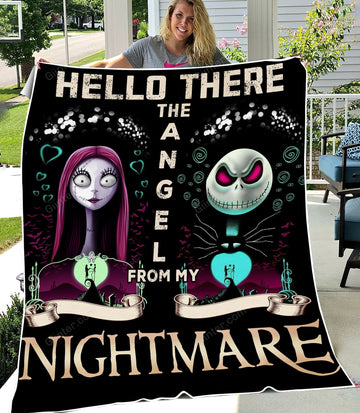 Angel From My Nightmare Jack&Sally Fleece Blanket GINNBC86862