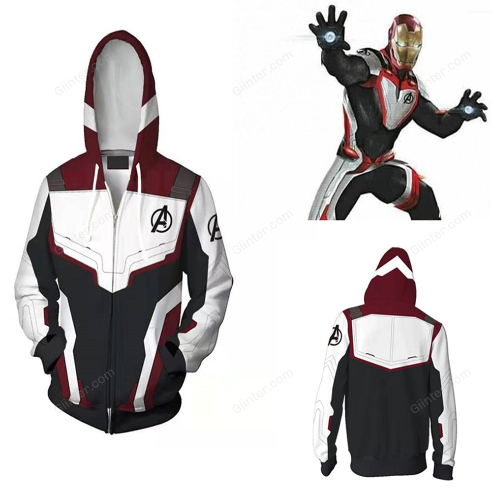 Avengers Endgame Quantum Realm Zipper Hoodie