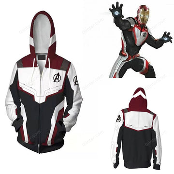 Avengers Endgame Quantum Realm Zipper Hoodie