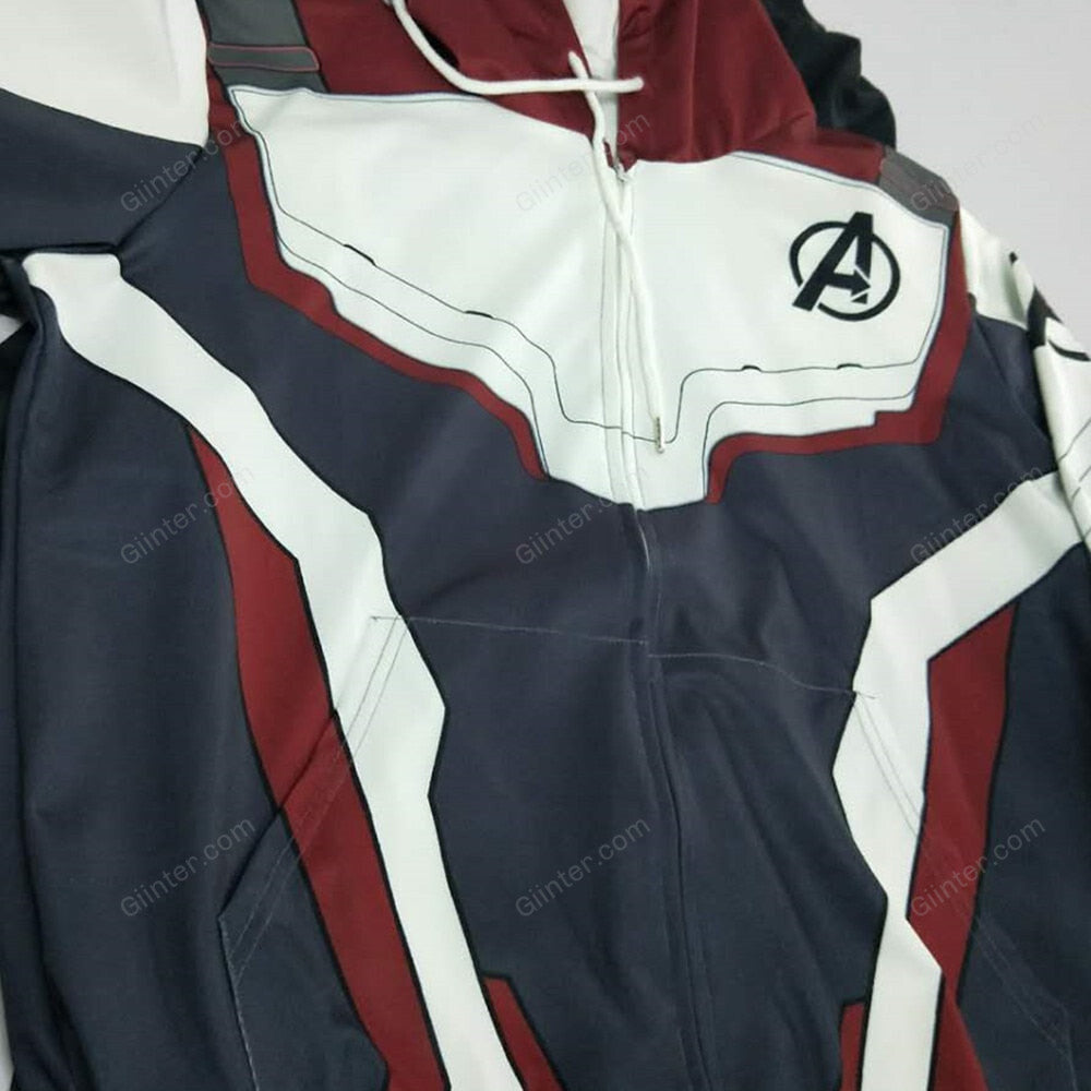 Avengers Endgame Quantum Realm Zipper Hoodie