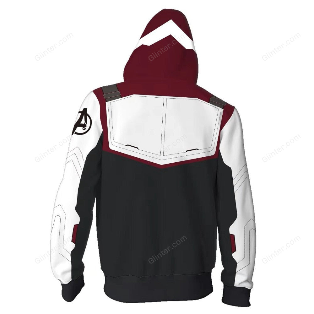 Avengers Endgame Quantum Realm Zipper Hoodie
