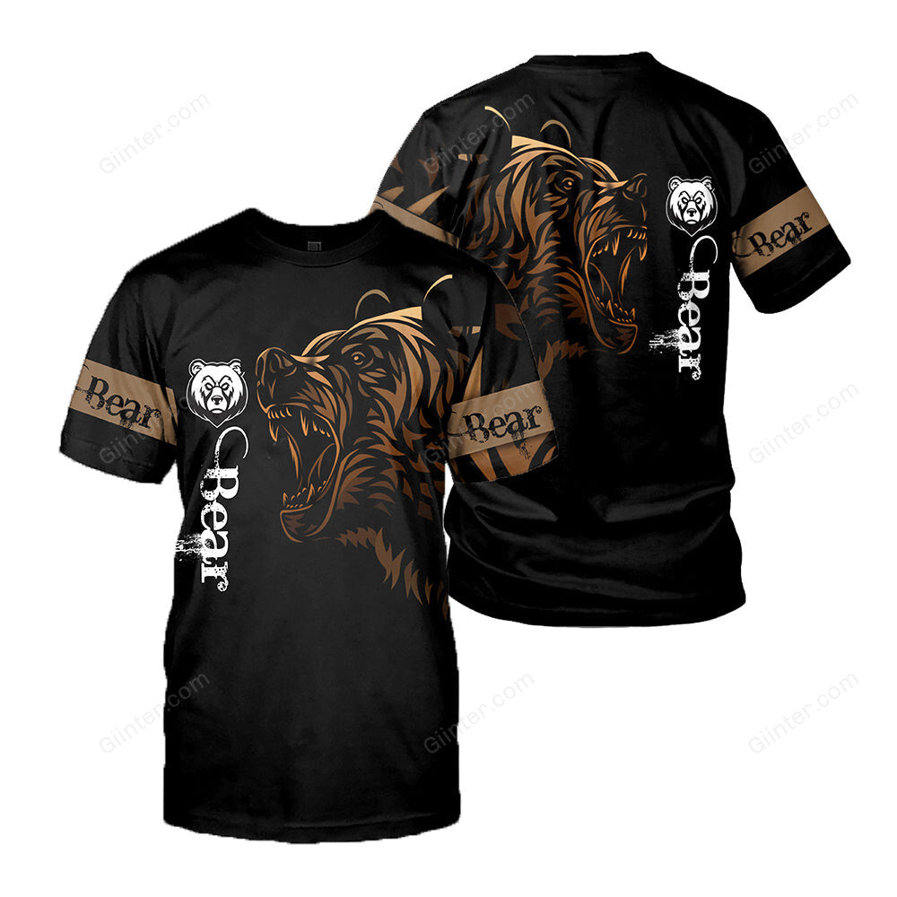 Bear 3D All Over Printed Shirts For Men And Women 01