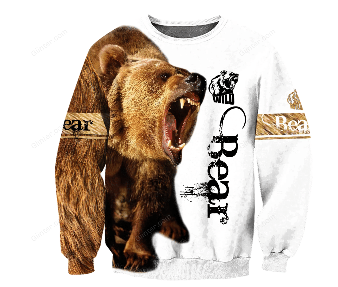 Bear 3D All Over Printed Shirts For Men And Women 02