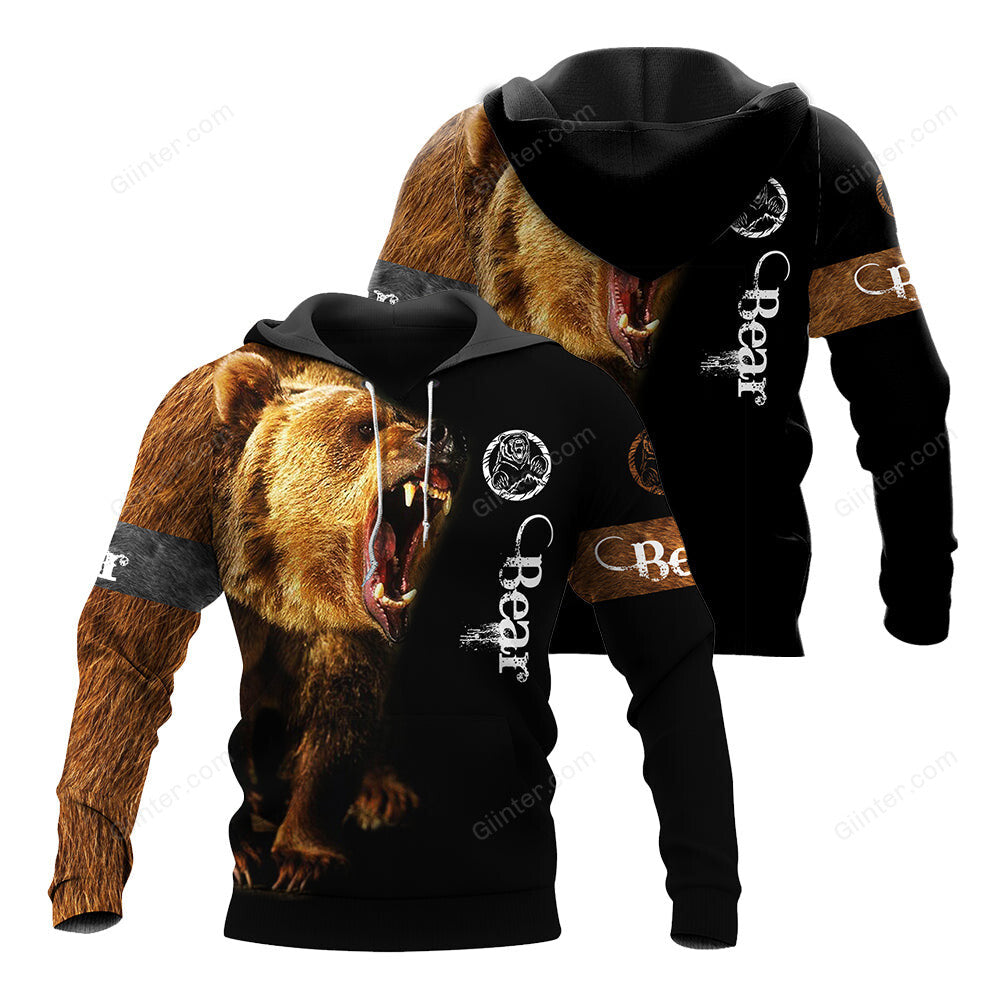 Bear 3D All Over Printed Shirts For Men And Women 04
