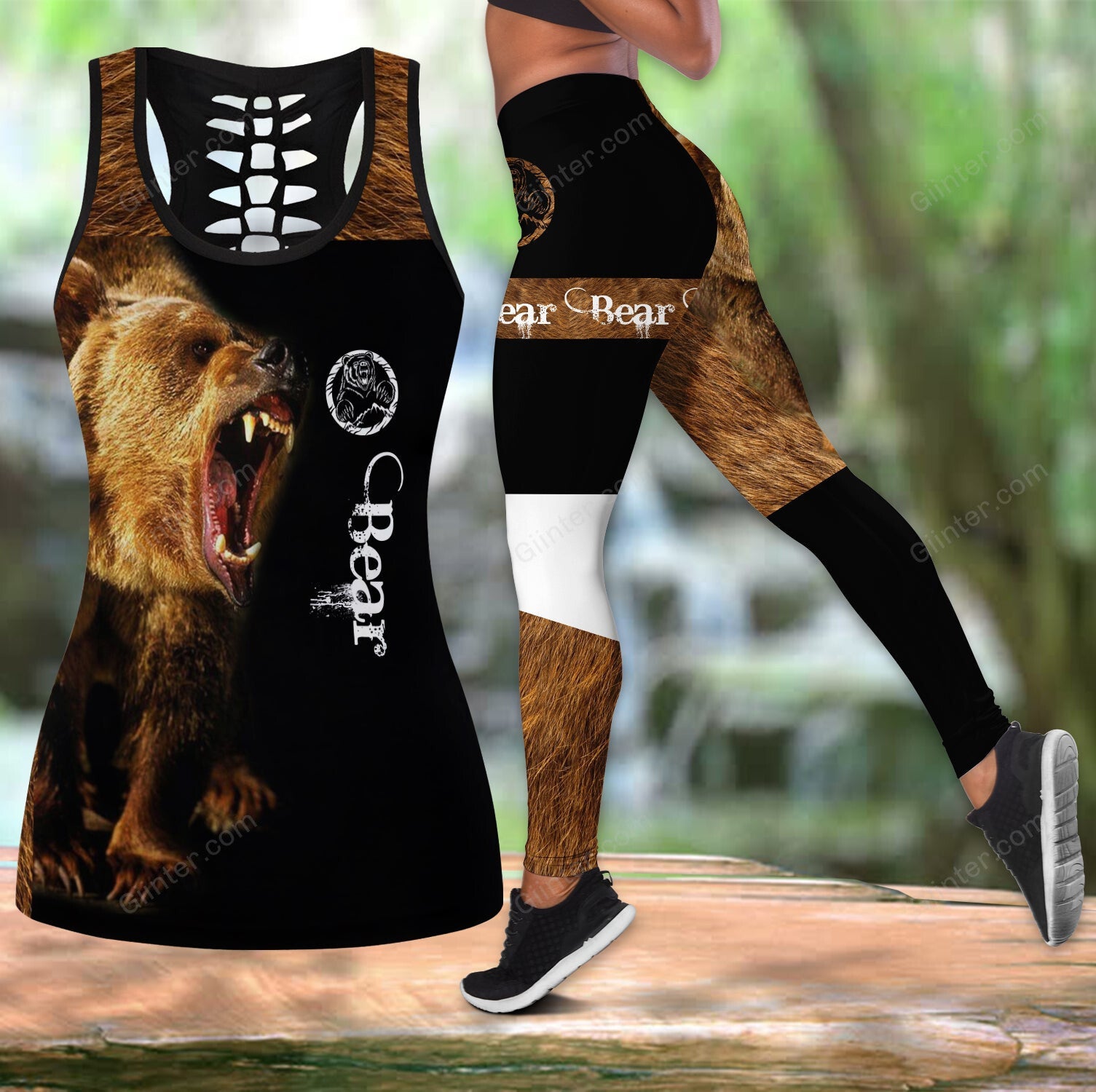 Bear Women Tank Top & Leggings 04