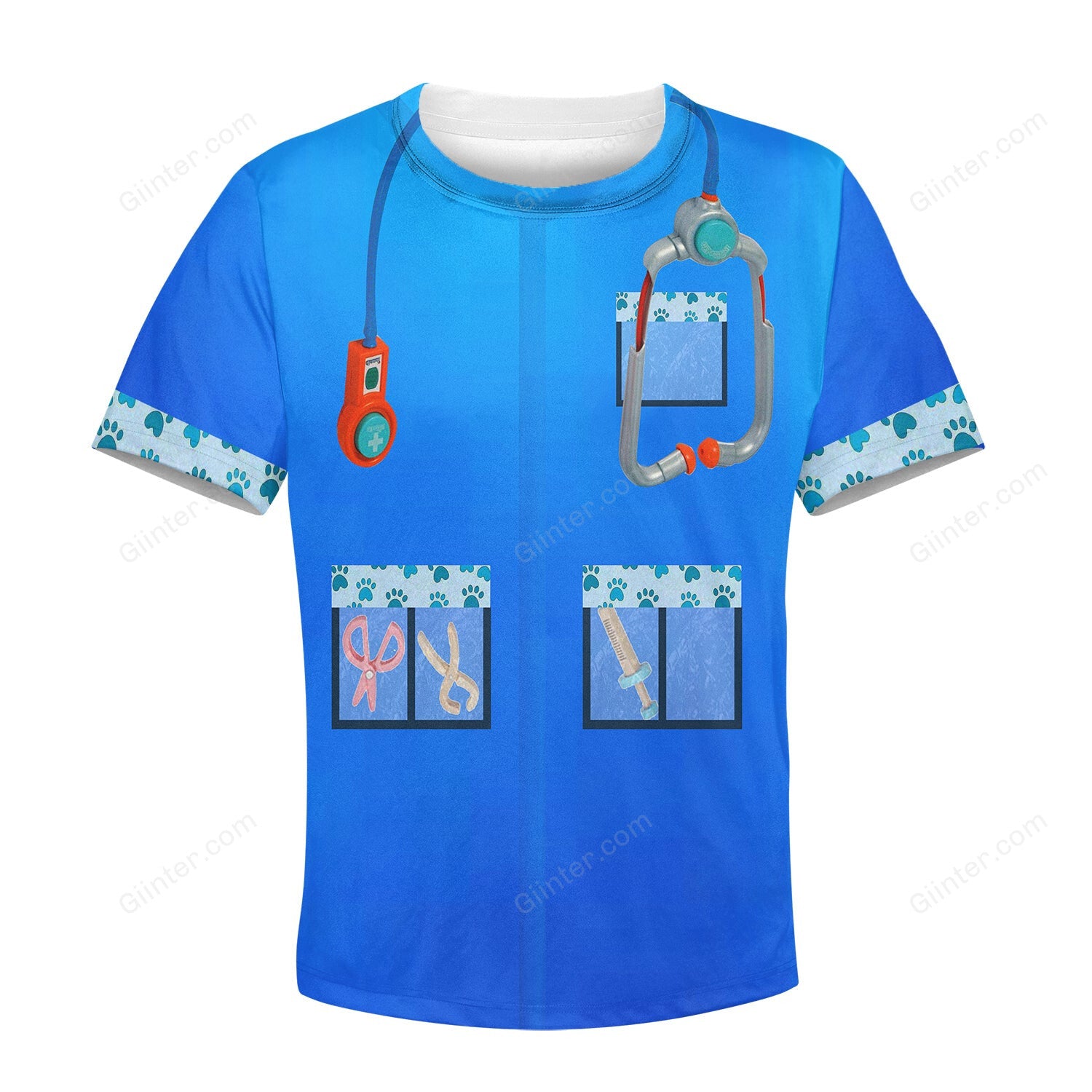 Beautiful 3D All Over Printed Clothes For Kids - Veterinarian
