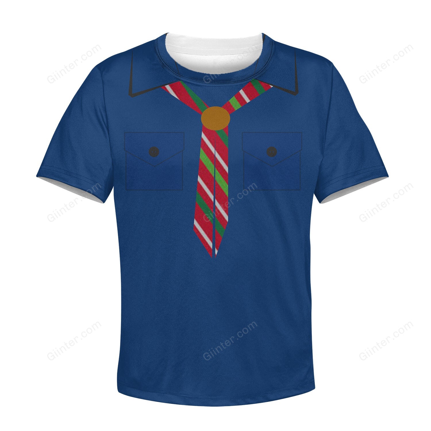 Beautiful 3D All Over Printed Blue Camping Clothes For Kids