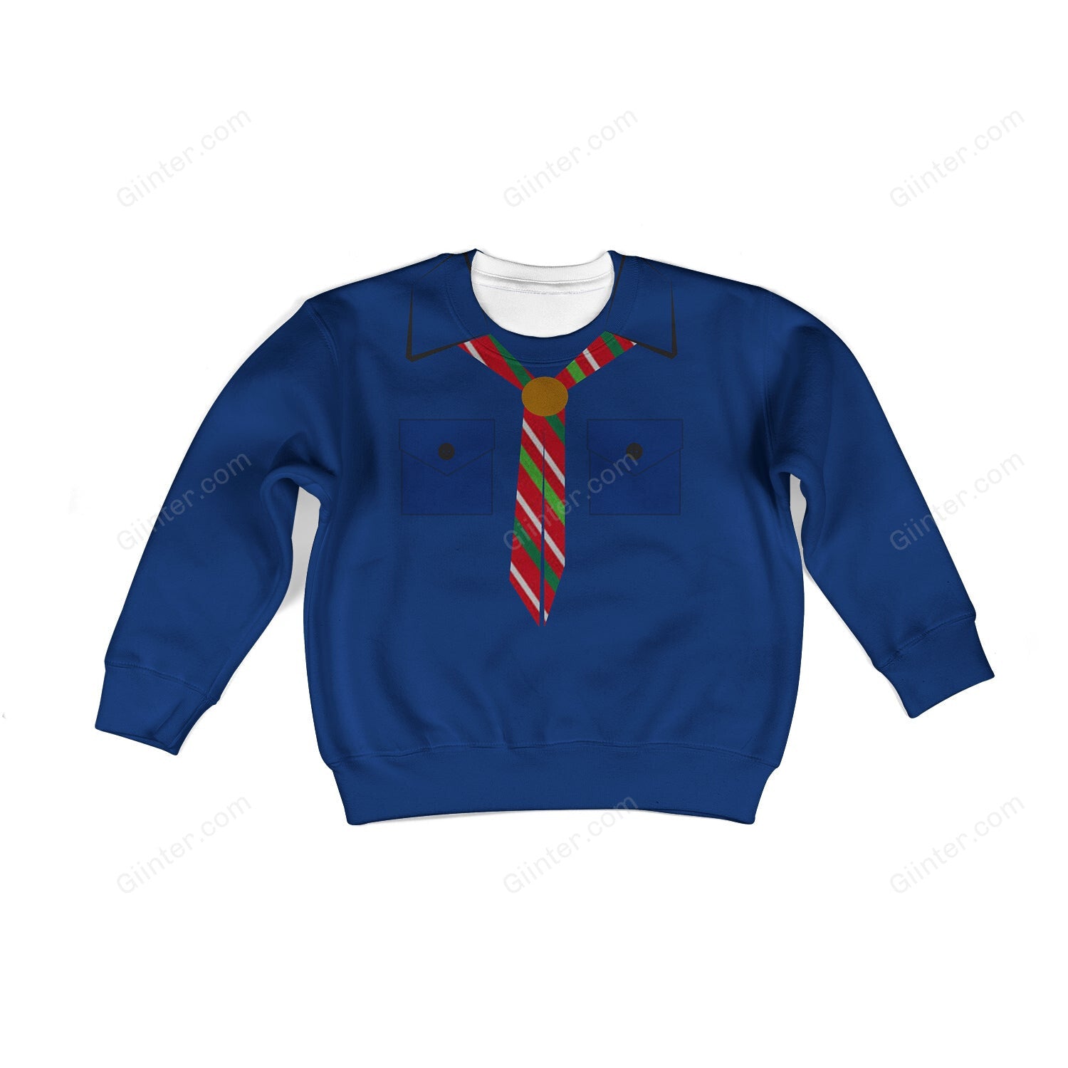 Beautiful 3D All Over Printed Blue Camping Clothes For Kids