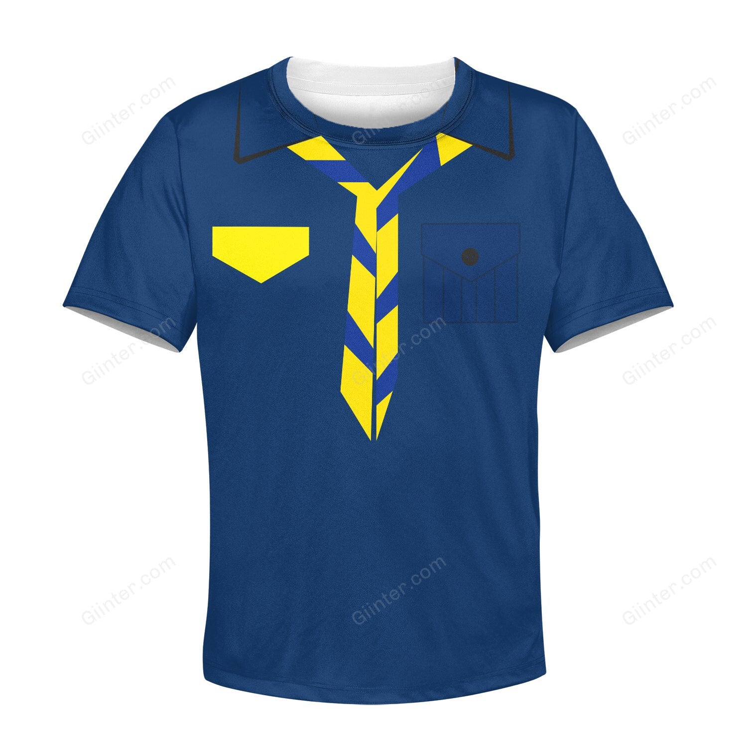 Beautiful 3D All Over Printed Blue Camping Clothes For Kids