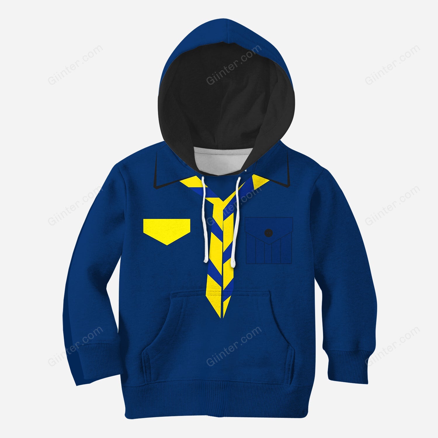 Beautiful 3D All Over Printed Blue Camping Clothes For Kids